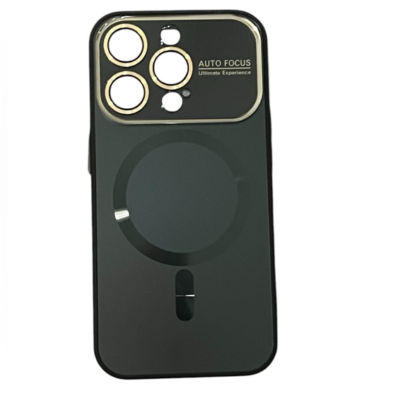 Black Magnetic Phone Case for iPhone Pro - Picture 1 of 2